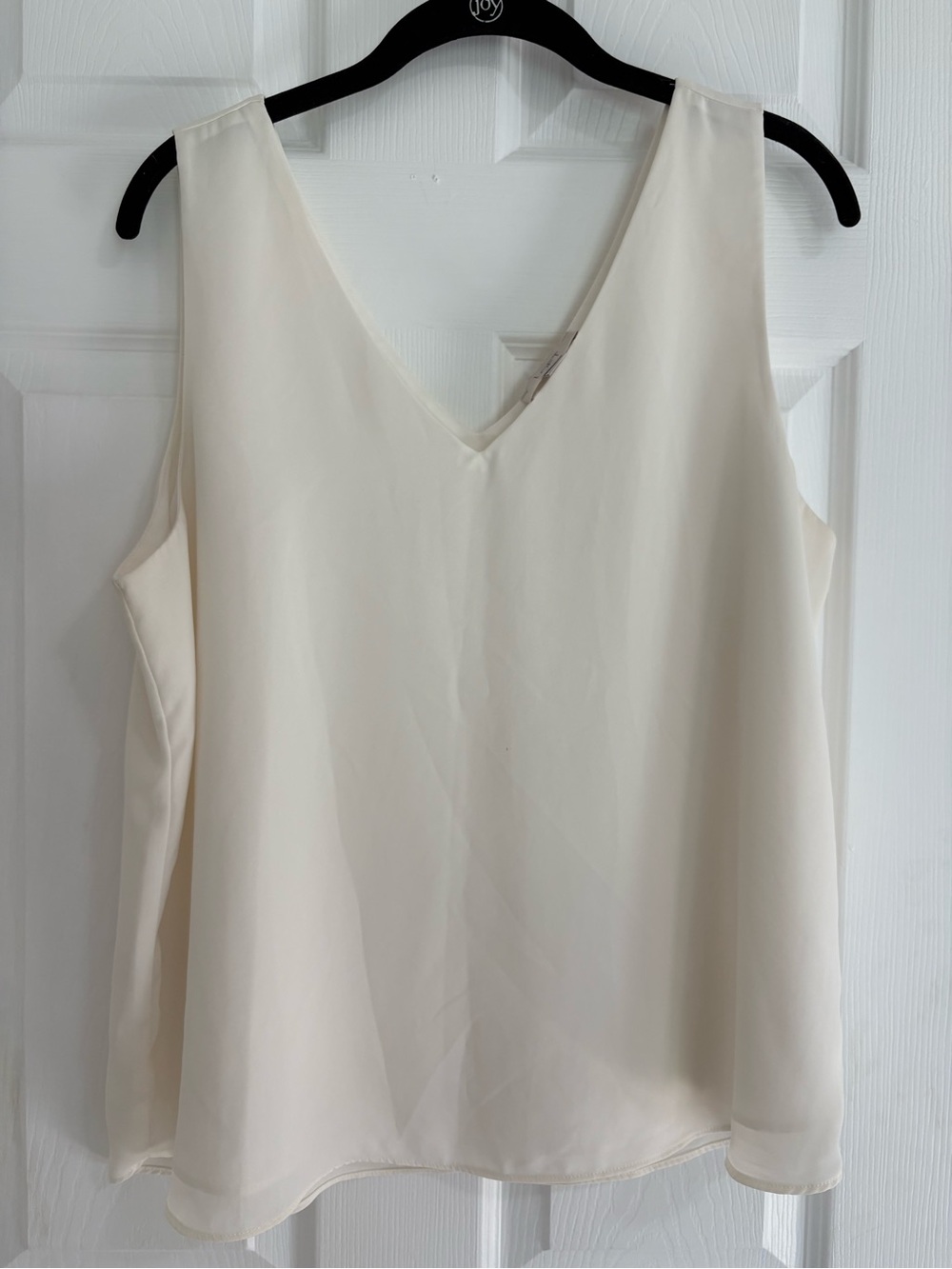 LOFT Neck Sleeveless Blouse - Cream